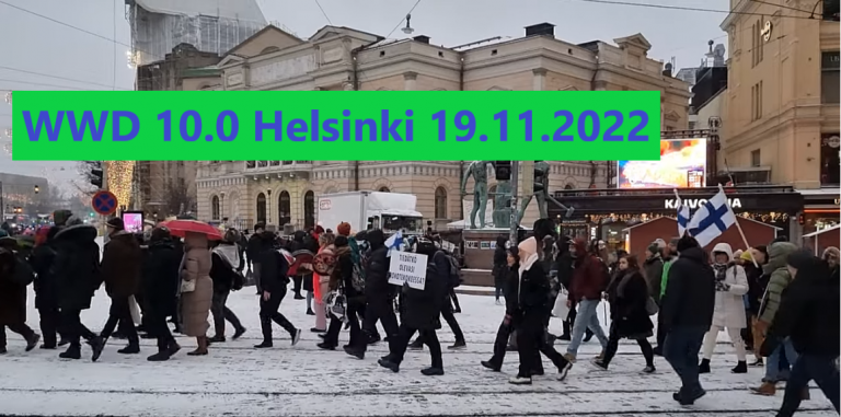 Pelastetaan Suomen Lapset -lääkärijärjestö osallistui Maailmanlaajuiseen mielenosoitukseen (WWD 10.0)